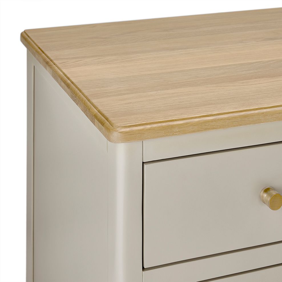 Henley Natural Oak and Stone Painted Large Computer Desk 9