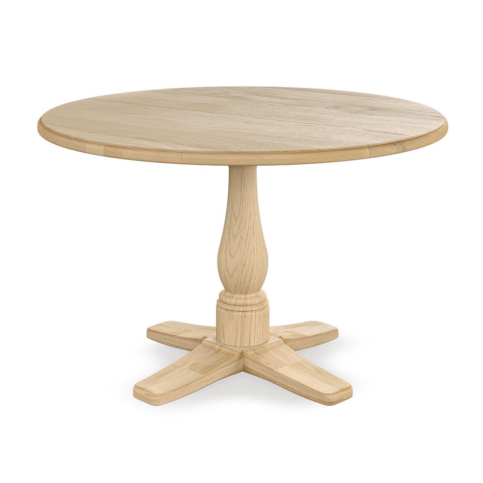 Henley Natural Oak Round Pedestal Dining Table 2