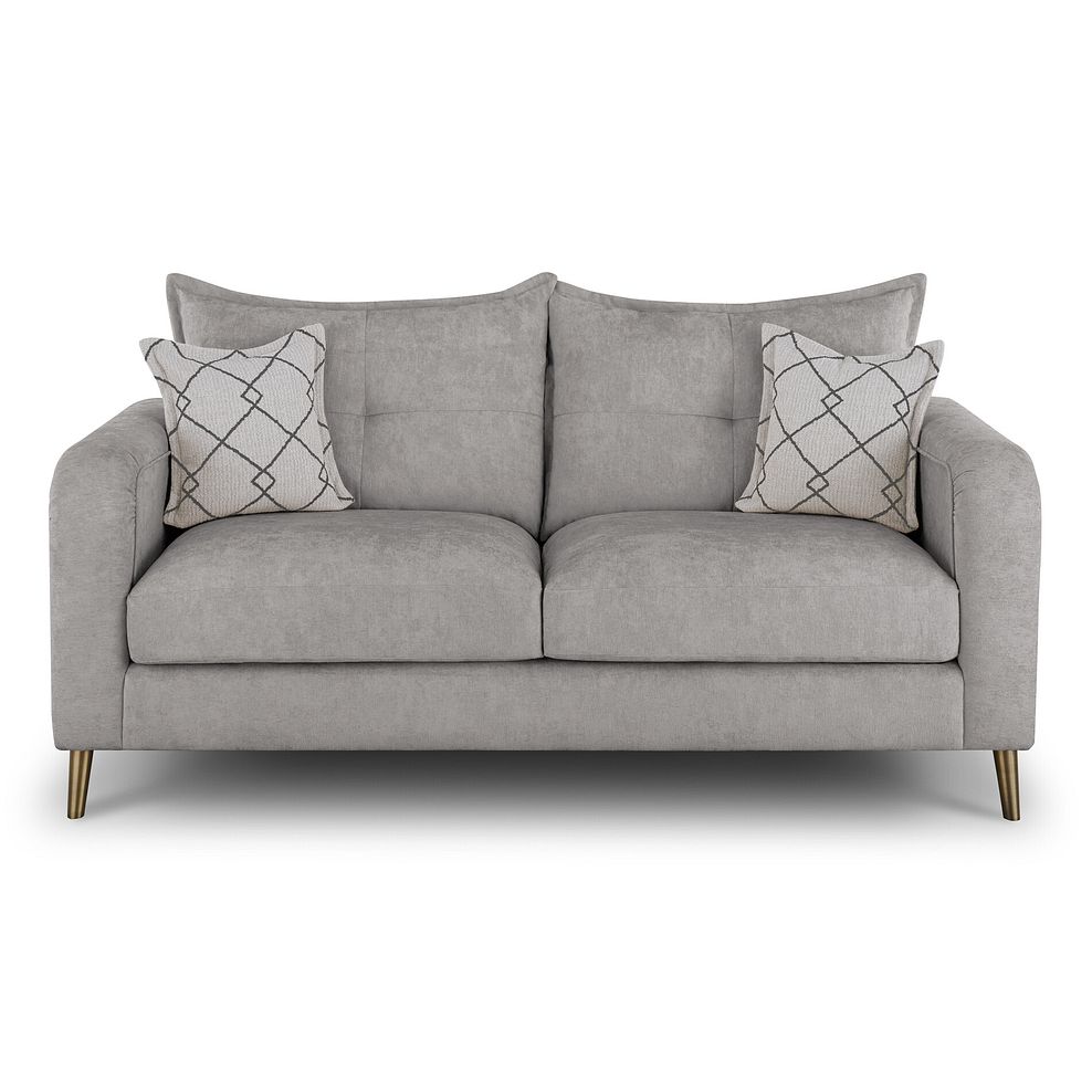 Hepburn 3 Seater Sofa in Coco Truffle Fabric with Gold Feet 2