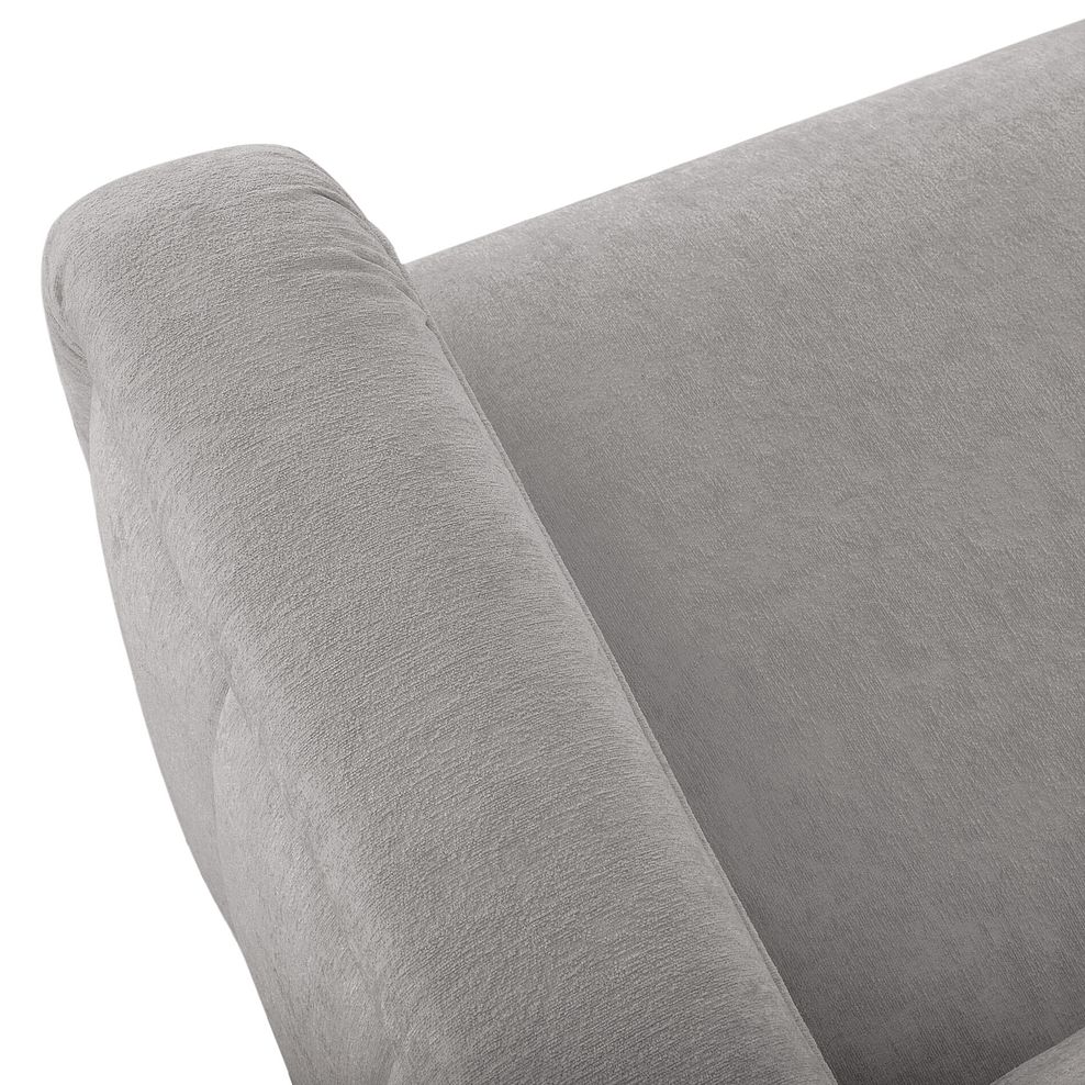 Hepburn 3 Seater Sofa in Coco Truffle Fabric with Gold Feet 8