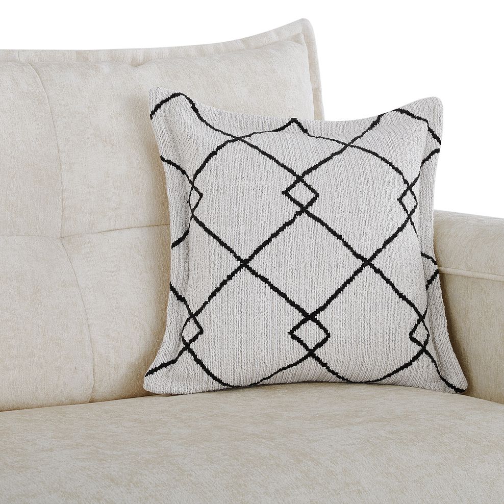 Hepburn 3 Seater Sofa in Coco Pearl Fabric with Rustic Oak Feet 7