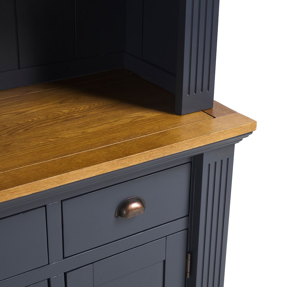 Highgate Rustic Oak and Blue Painted Hardwood Small Dresser Thumbnail 7