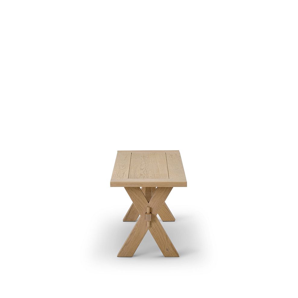 Highworth Natural Oak Dining Table 180cm with 5 Otis Cloud Grey Dining Chairs and 1 Highworth Bench 8