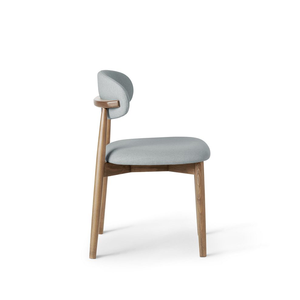 Highworth Natural Oak Dining Table 180cm with 5 Otis Cloud Grey Dining Chairs and 1 Highworth Bench 6