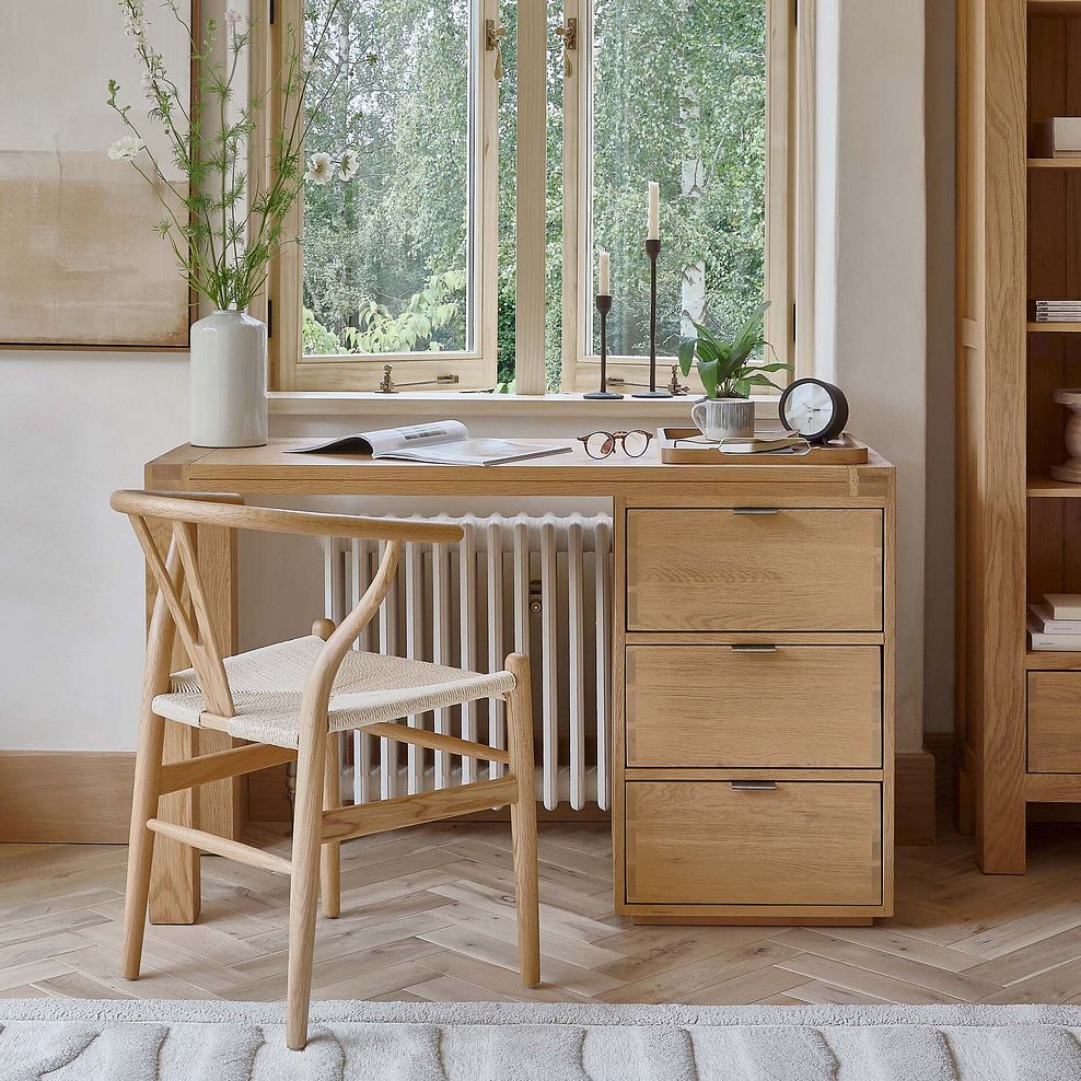 Highworth Natural Solid Oak Desk 2