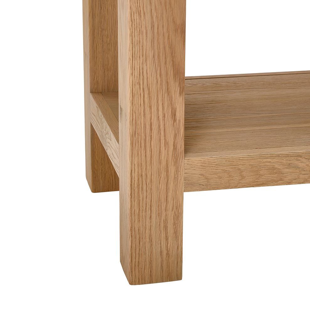 Highworth Natural Solid Oak Console Table 9