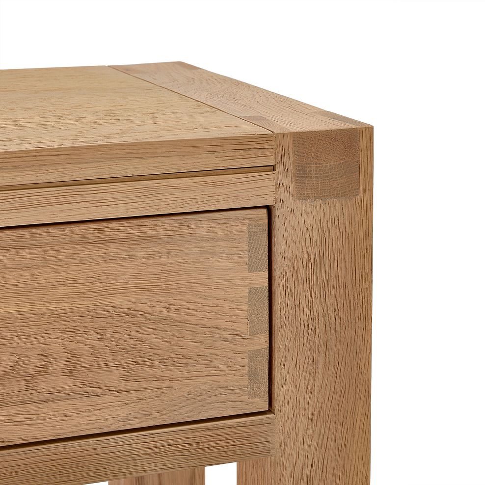 Highworth Natural Solid Oak Console Table 11