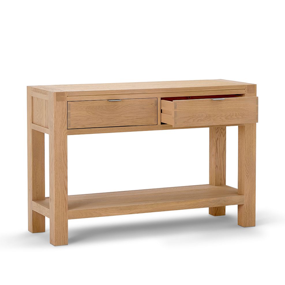Highworth Natural Solid Oak Console Table 4