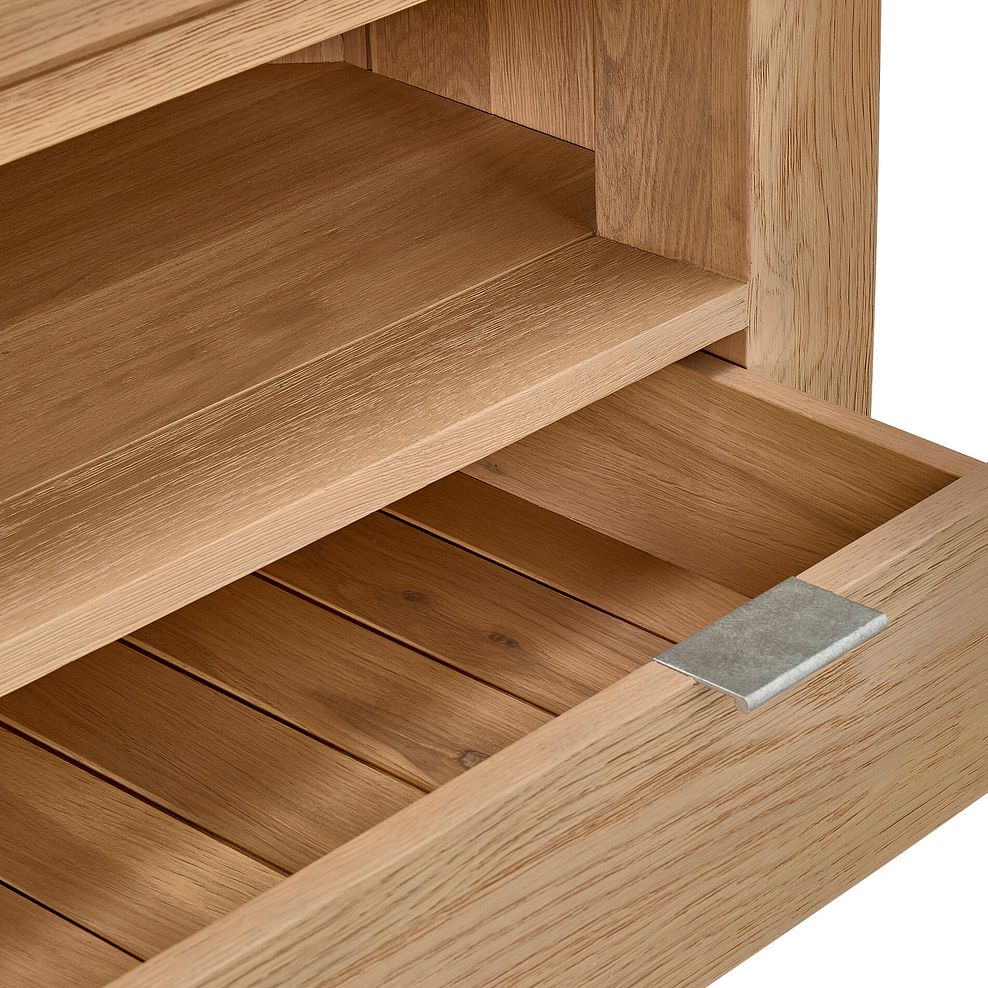 Highworth Natural Solid Oak Corner TV Unit 8