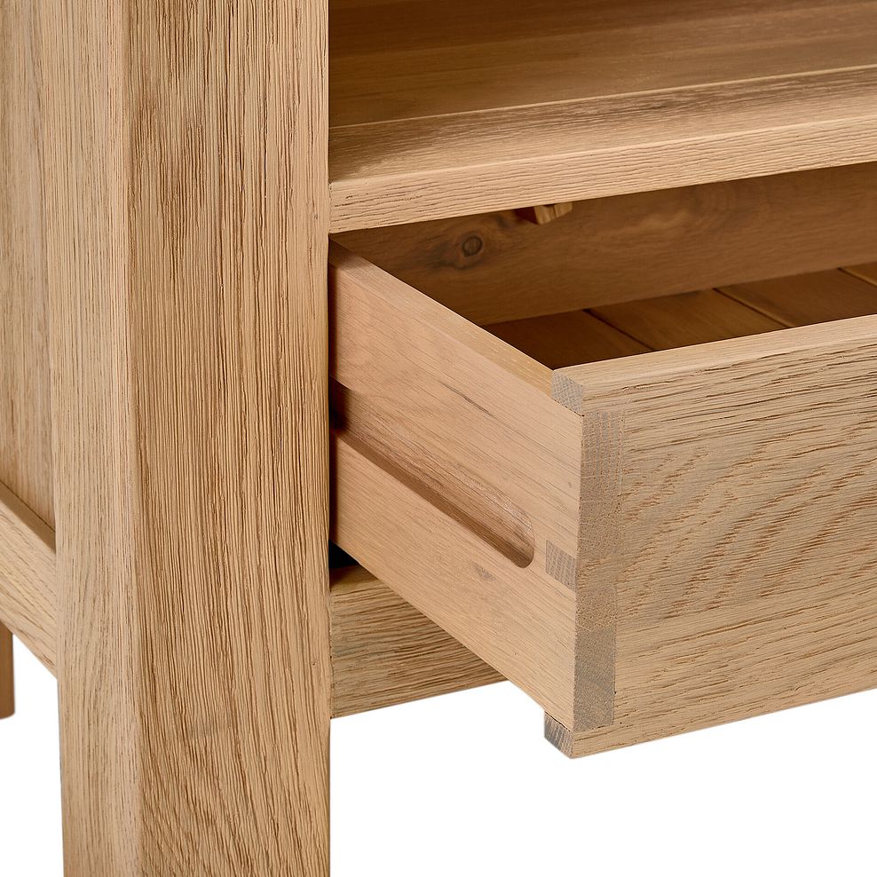 Highworth Natural Solid Oak Corner TV Unit 10