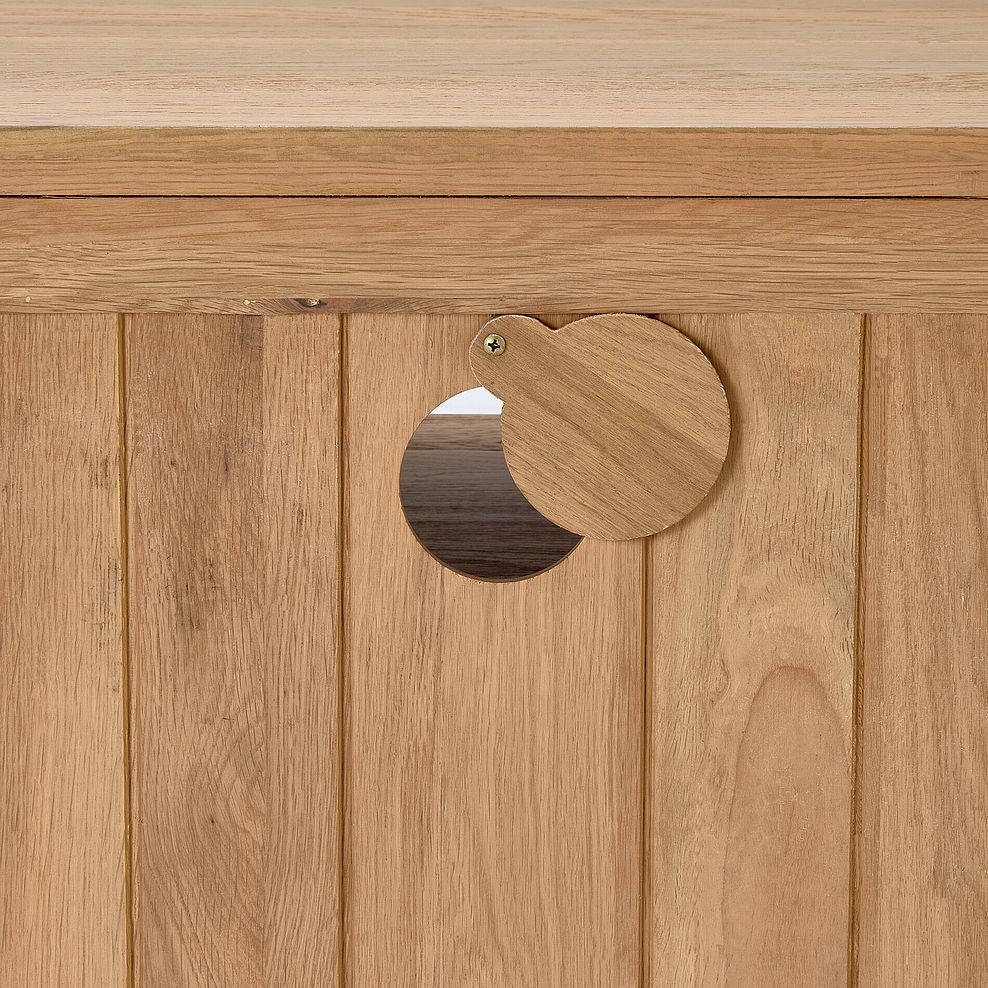 Highworth Natural Solid Oak Corner TV Unit 12