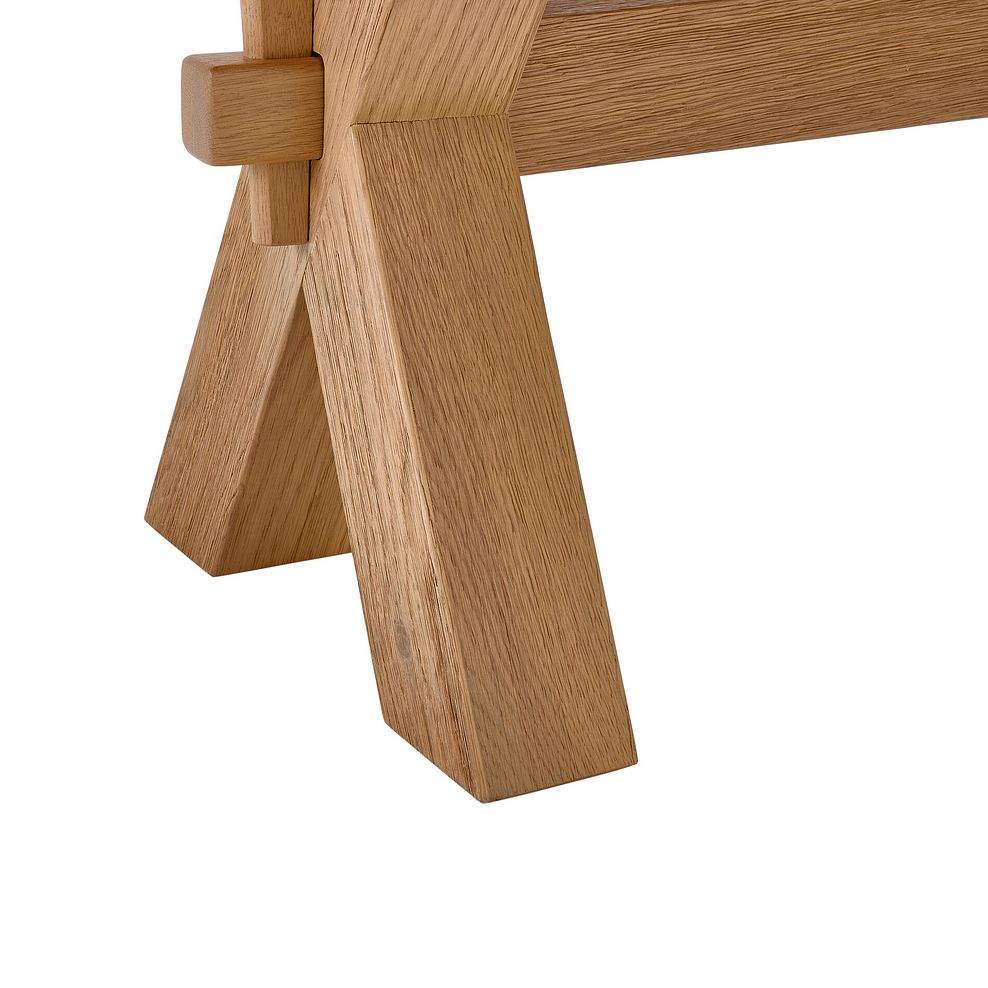 Highworth Natural Solid Oak Dining Bench 148cm 8