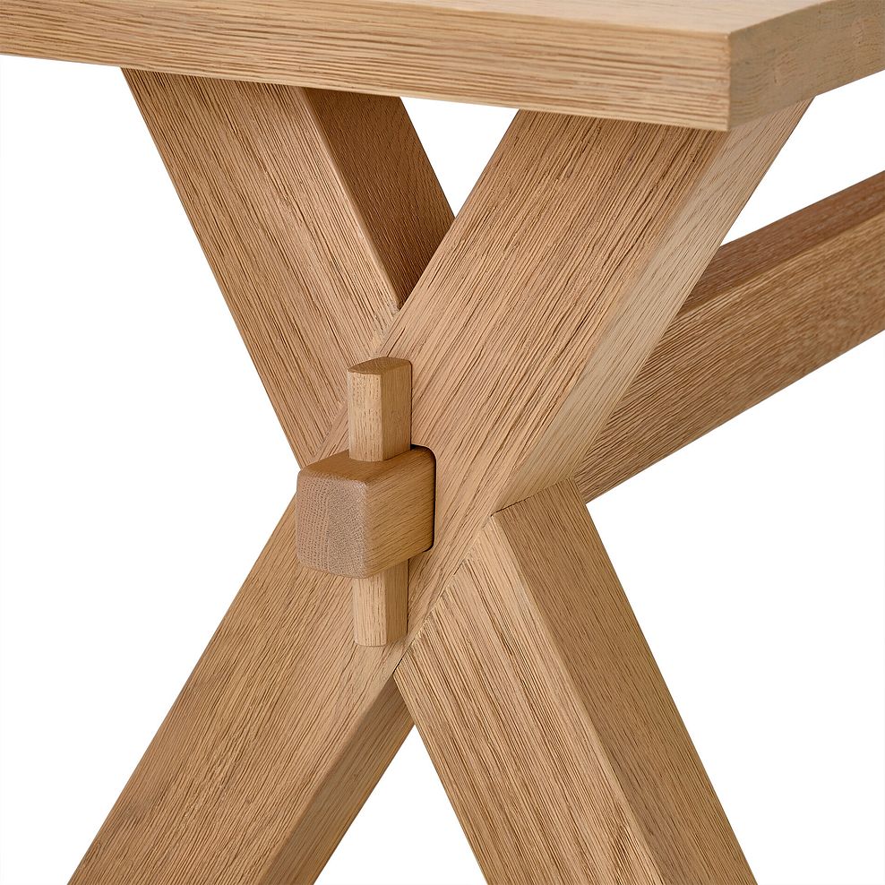 Highworth Natural Solid Oak Dining Bench 148cm 6