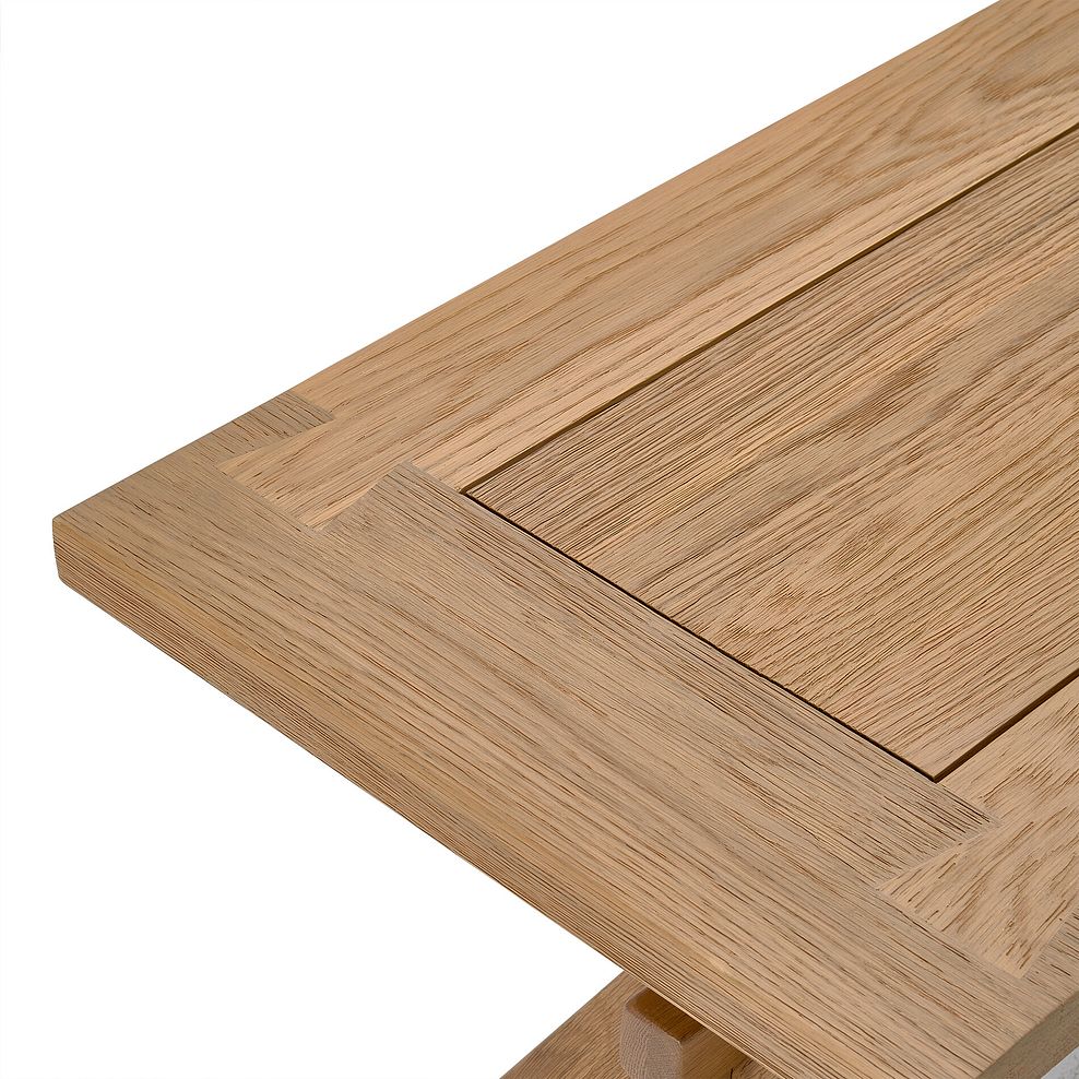 Highworth Natural Solid Oak Dining Bench 148cm 7