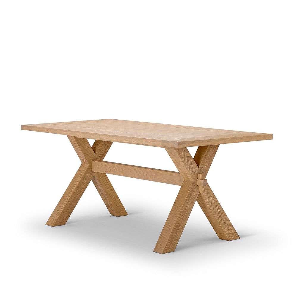 Highworth Natural Solid Oak Dining Table + 4 Kingham Natural Oak Spindle Chairs 2