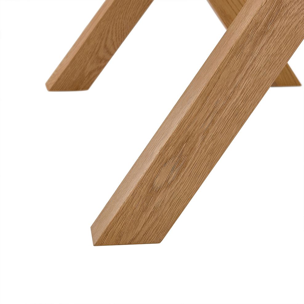 Highworth Natural Solid Oak Dining Table 180cm 10