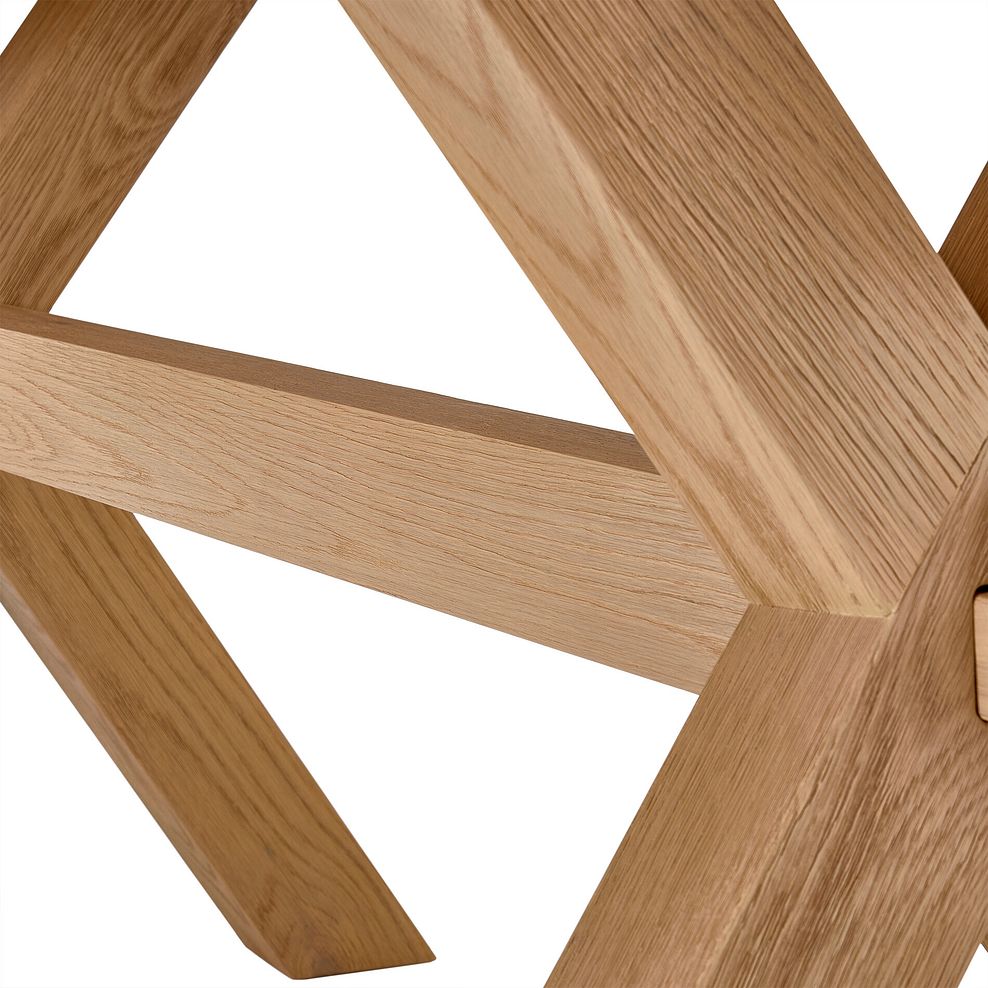 Highworth Natural Solid Oak Dining Table 180cm 8