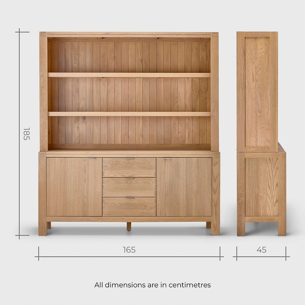 Highworth Natural Solid Oak Extra Large Dresser 15
