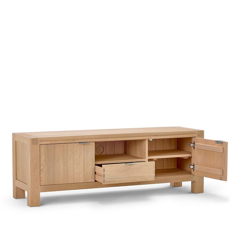 Highworth Natural Solid Oak Large TV Unit 4