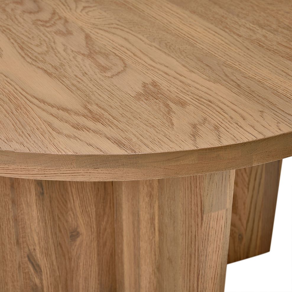 Highworth Natural Solid Oak Round Coffee Table 4