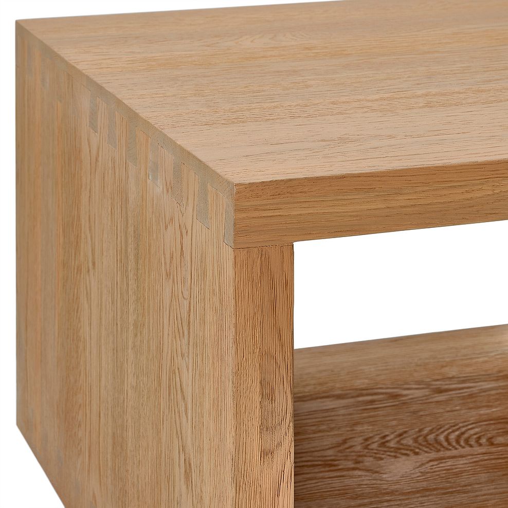 Highworth Natural Solid Oak Storage Coffee Table 6