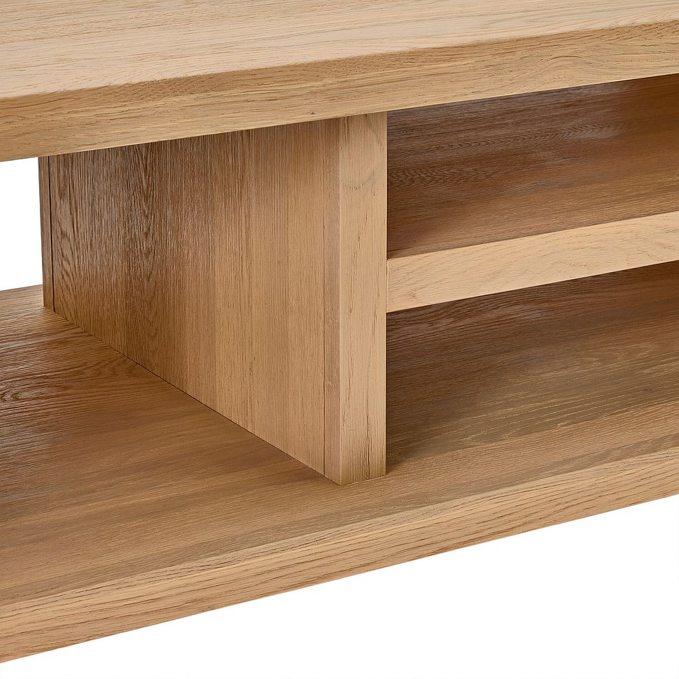 Highworth Natural Solid Oak Storage Coffee Table 7