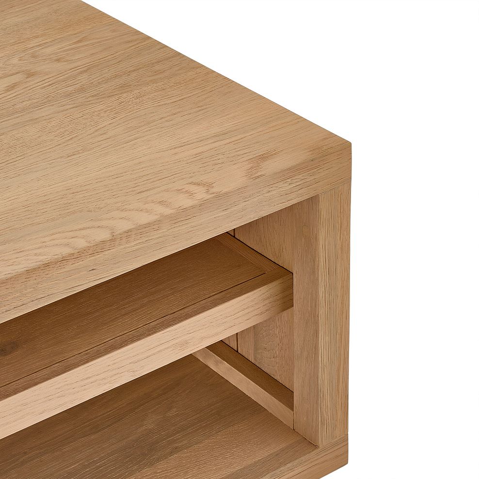 Highworth Natural Solid Oak Storage Coffee Table 8