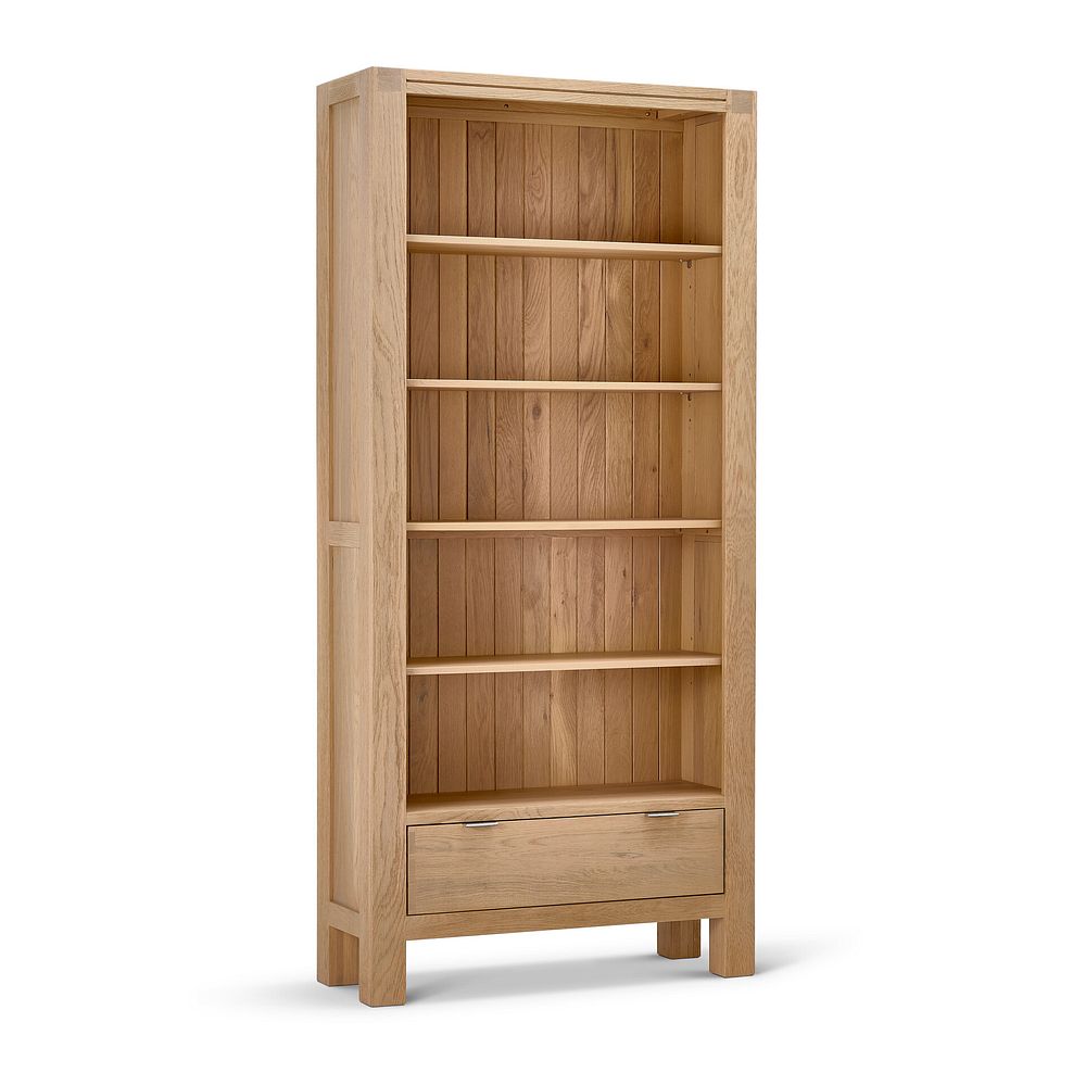 Highworth Natural Solid Oak Tall Bookcase 3