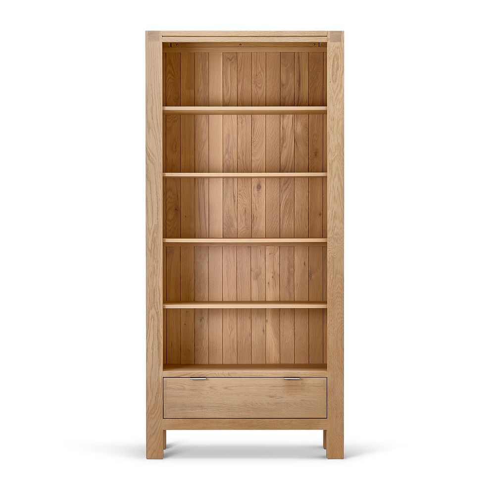 Highworth Natural Solid Oak Tall Bookcase 4