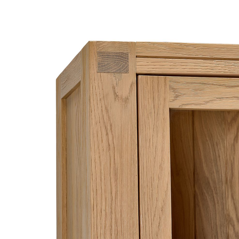 Highworth Natural Solid Oak Tall Glazed Display Cabinet 9