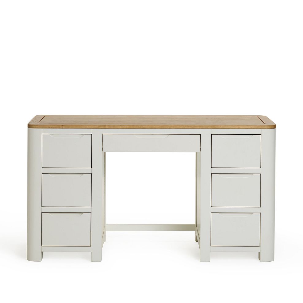 Hove Natural Oak and Painted Computer Desk 3