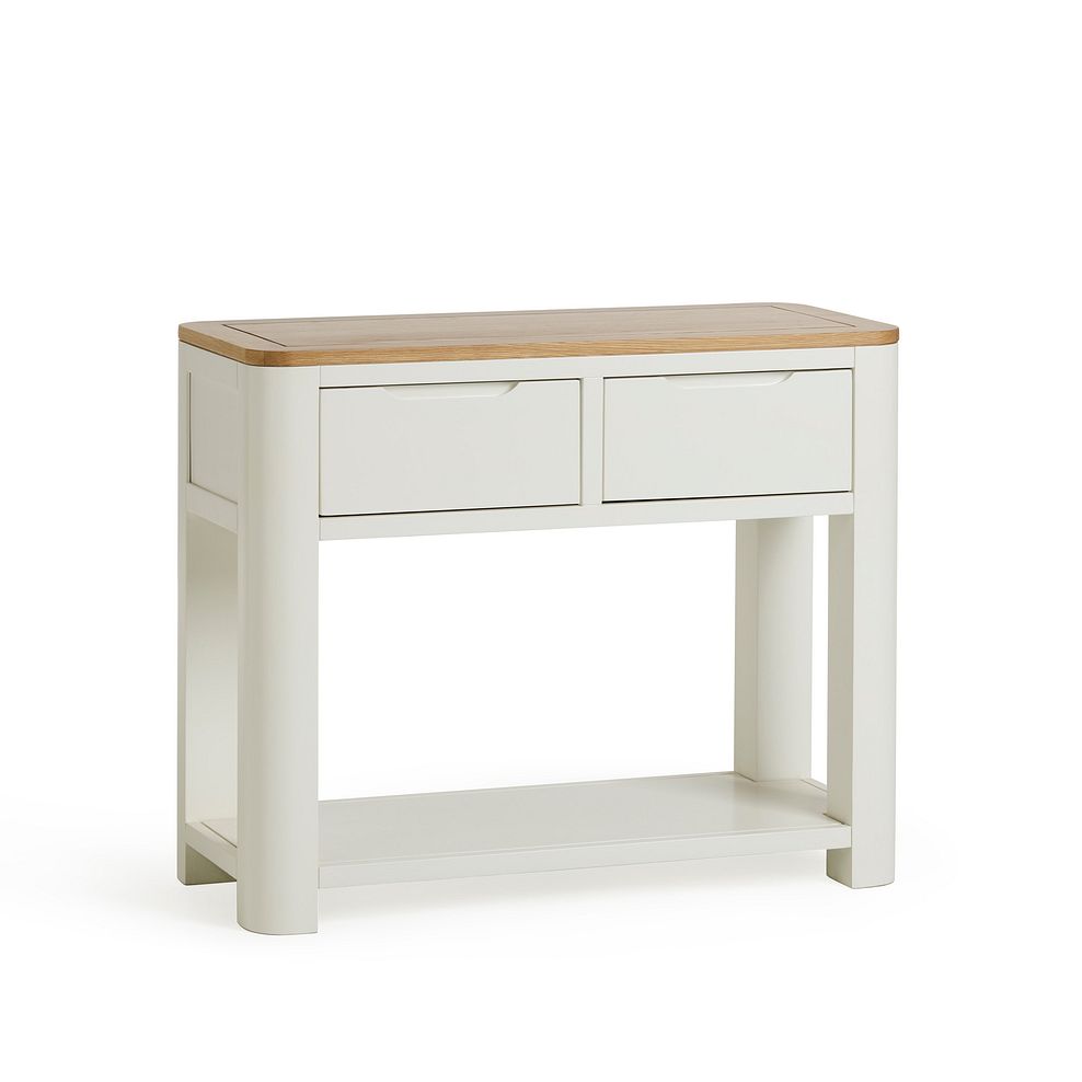 Hove Natural Oak and Painted Console Table 2
