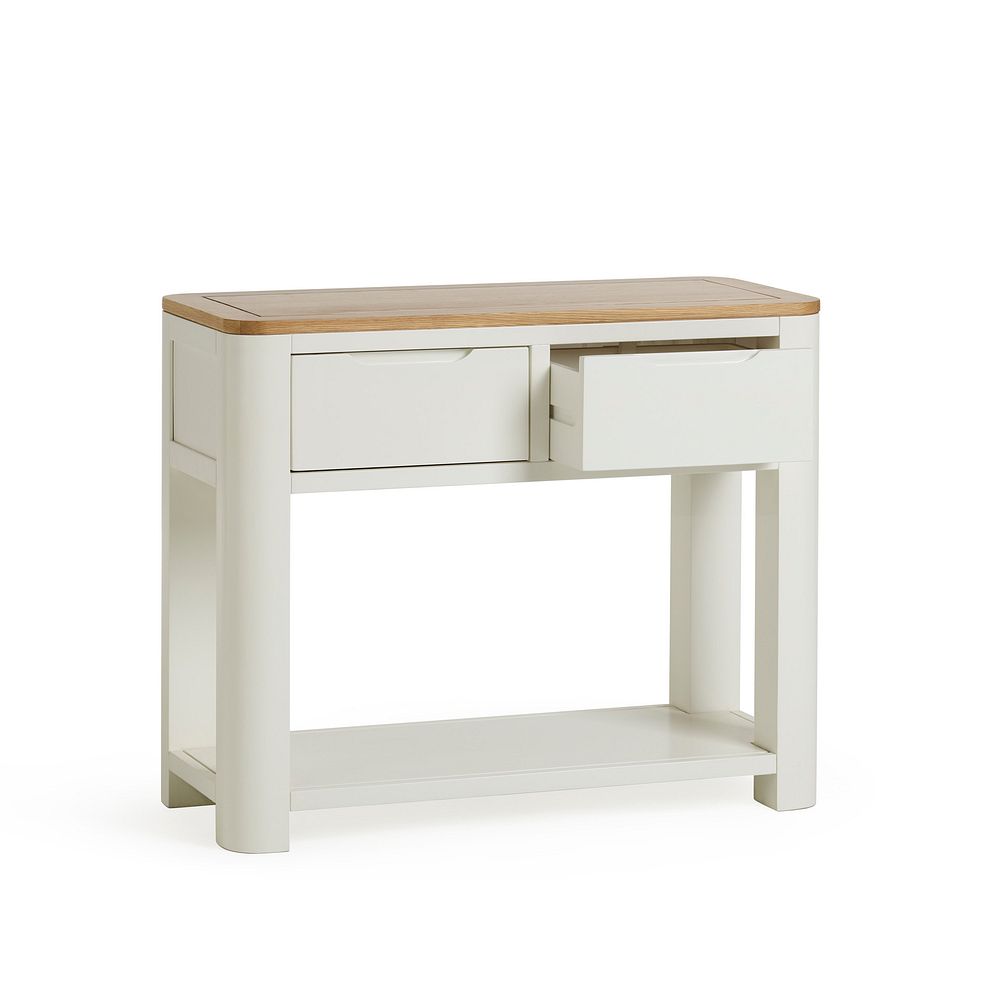 Hove Natural Oak and Painted Console Table 5