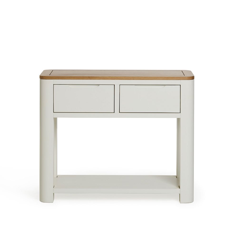 Hove Natural Oak and Painted Console Table Thumbnail 3