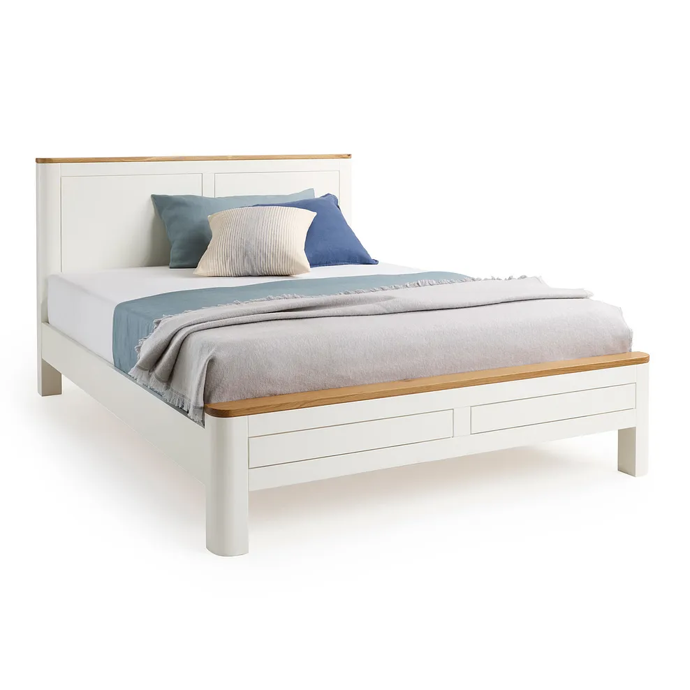 Hove Natural Oak and Painted Double Bed