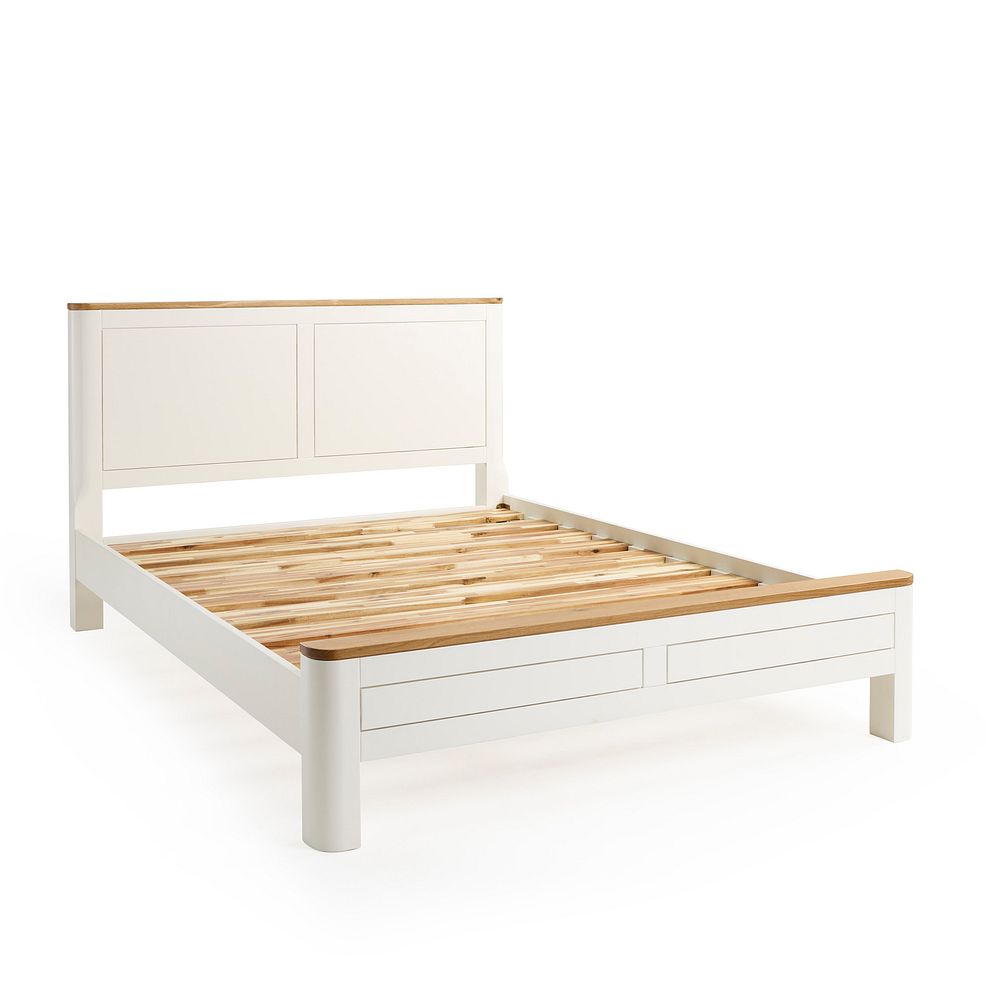 Hove Natural Oak and Painted King-Size Bed 2