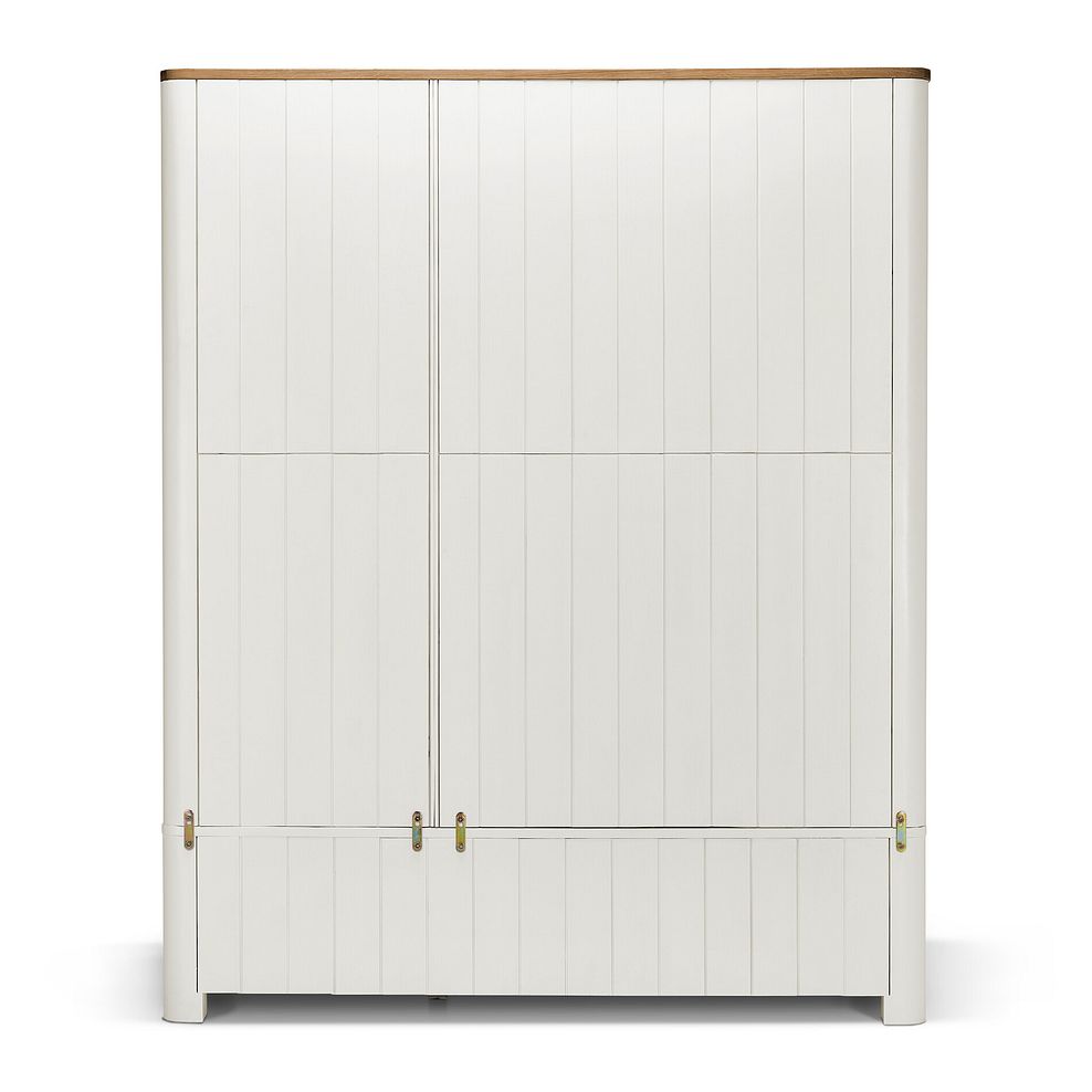 Hove Natural Oak and Painted Triple Wardrobe 7