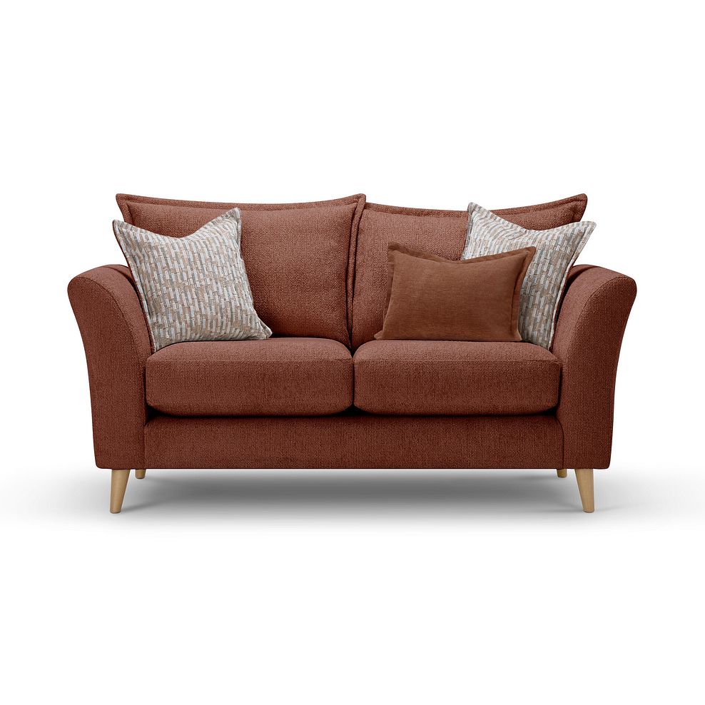 Hoxley 2 Seater Sofa in Leo Rust fabric 1