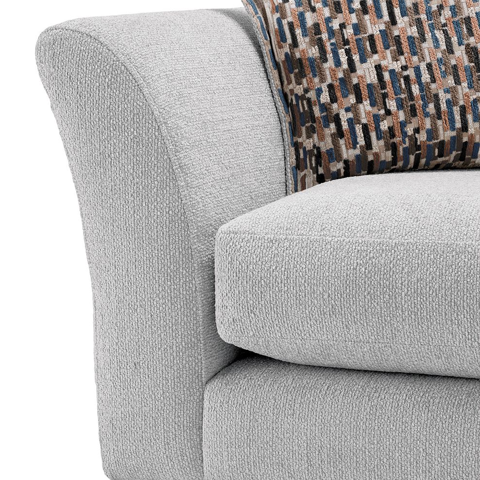 Hoxley 2 Seater Sofa in Leo Silver fabric 9