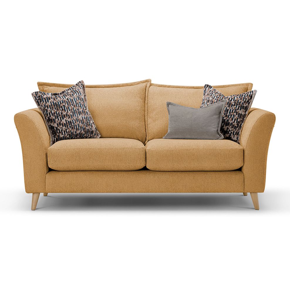 Hoxley 3 Seater Sofa in Leo Mustard fabric 1