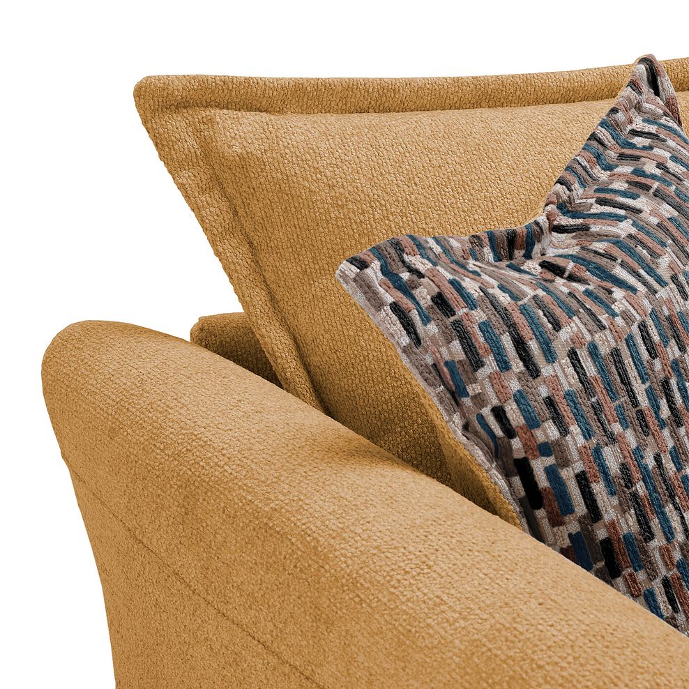 Hoxley 3 Seater Sofa in Leo Mustard fabric 6