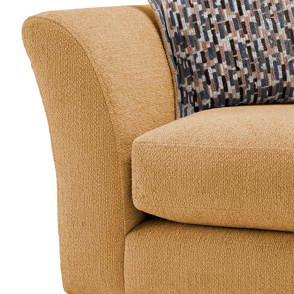 Hoxley 3 Seater Sofa in Leo Mustard fabric 9