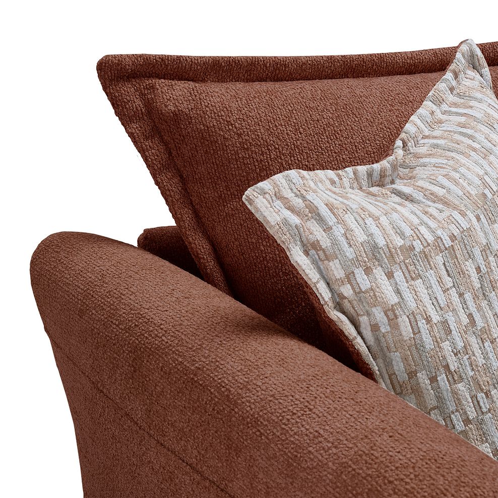 Hoxley 3 Seater Sofa in Leo Rust fabric 6