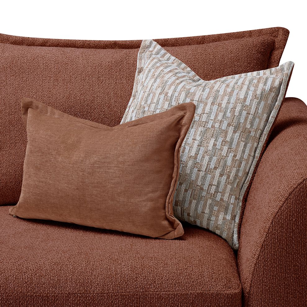 Hoxley 3 Seater Sofa in Leo Rust fabric 7