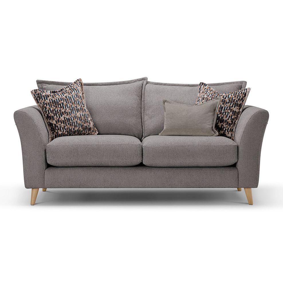 Hoxley 3 Seater Sofa in Leo Truffle fabric 1