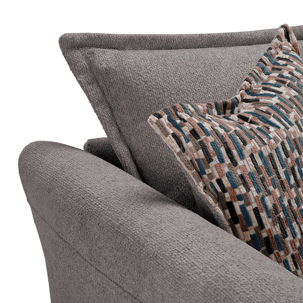 Hoxley 3 Seater Sofa in Leo Truffle fabric 6