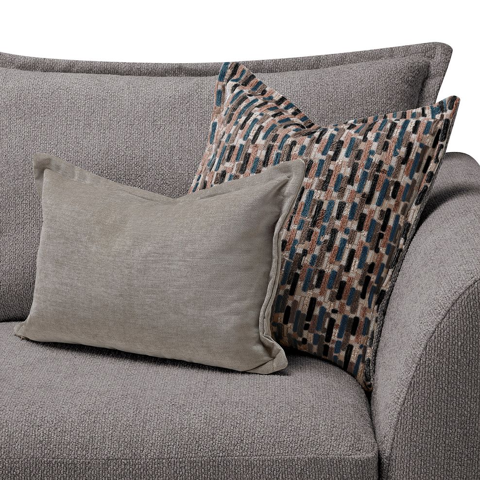 Hoxley 3 Seater Sofa in Leo Truffle fabric 7