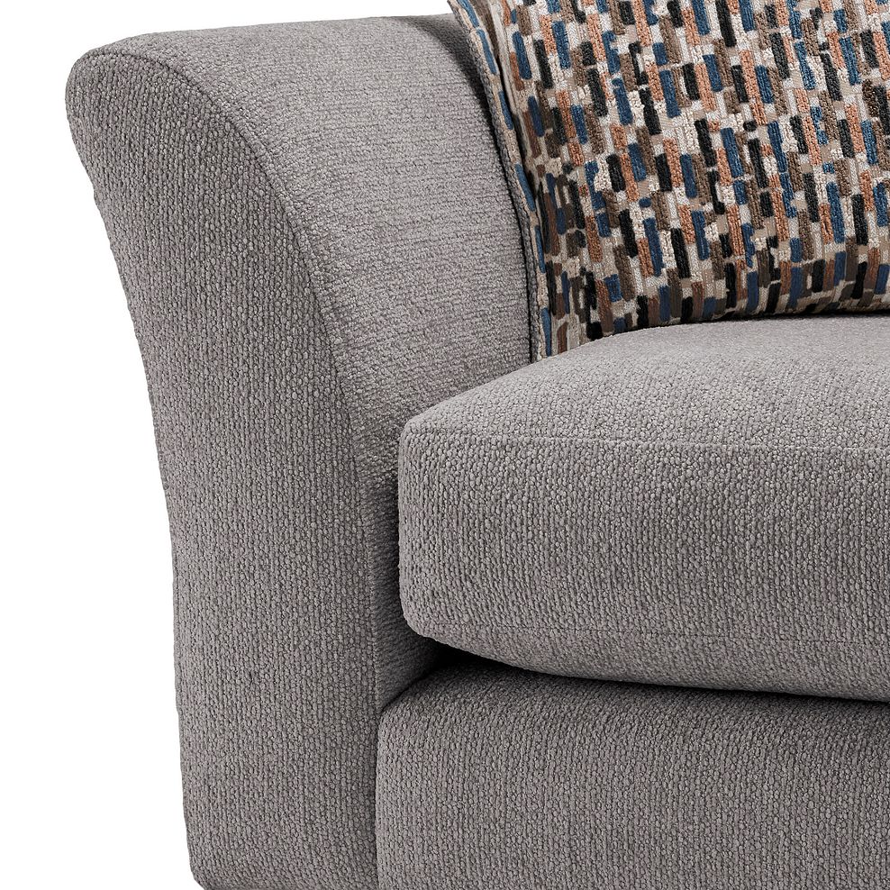 Hoxley 3 Seater Sofa in Leo Truffle fabric 9