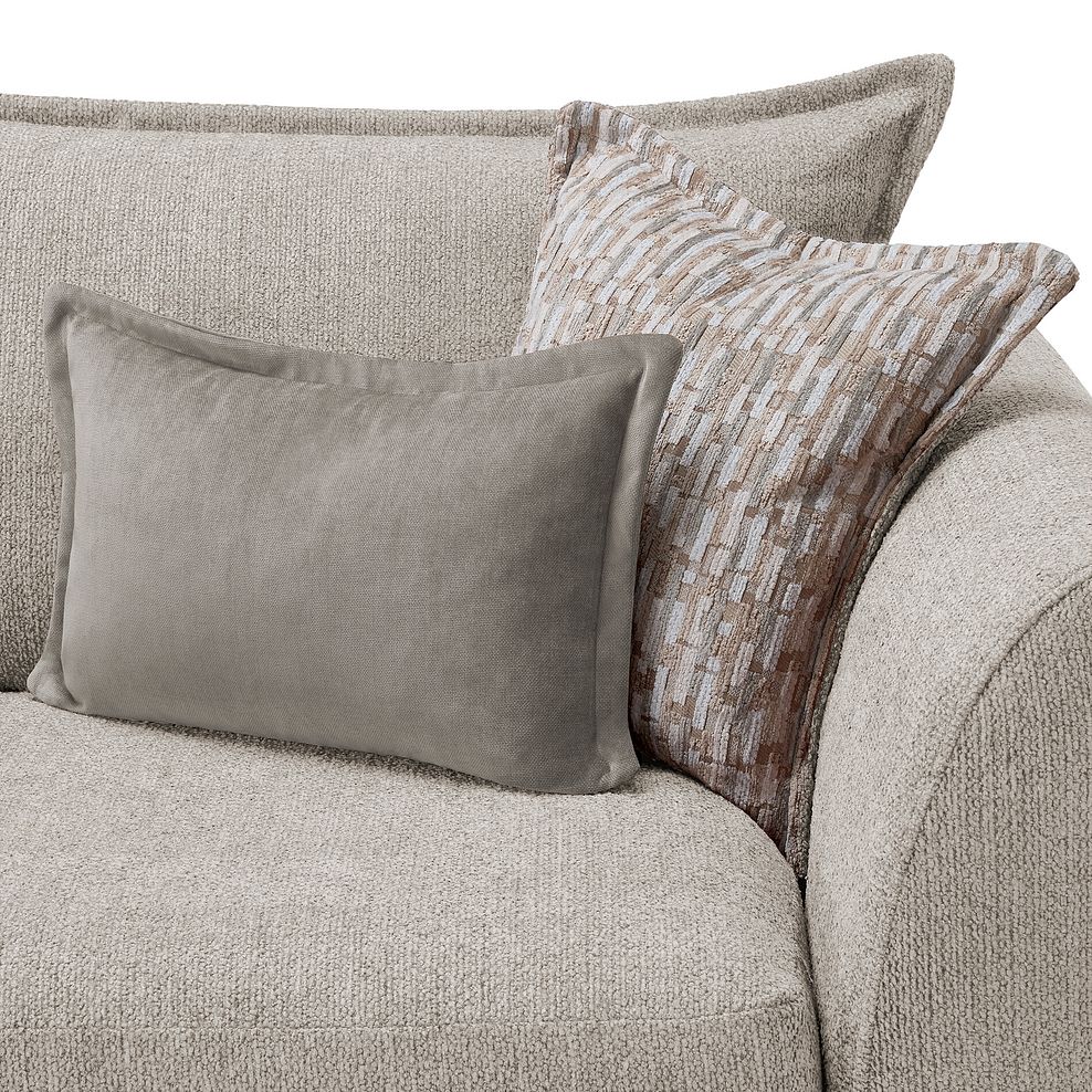Hoxley 4 Seater Sofa in Leo Biscuit fabric 8
