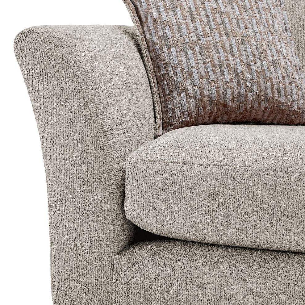 Hoxley 4 Seater Sofa in Leo Biscuit fabric 9